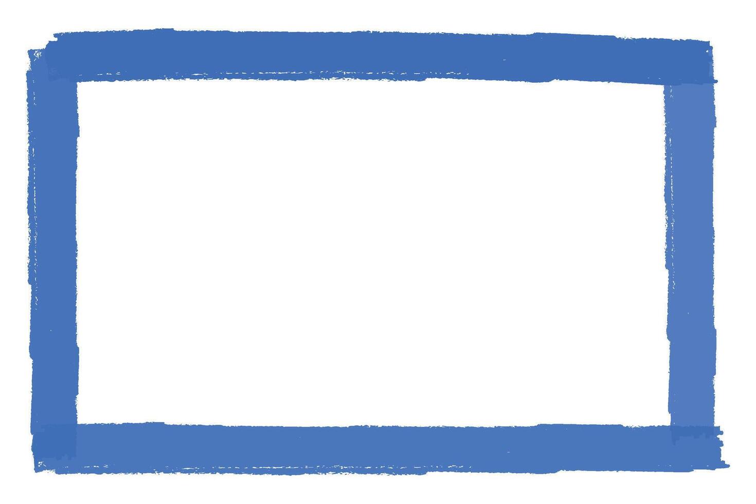 Blue highlight frame rectangle design element vector