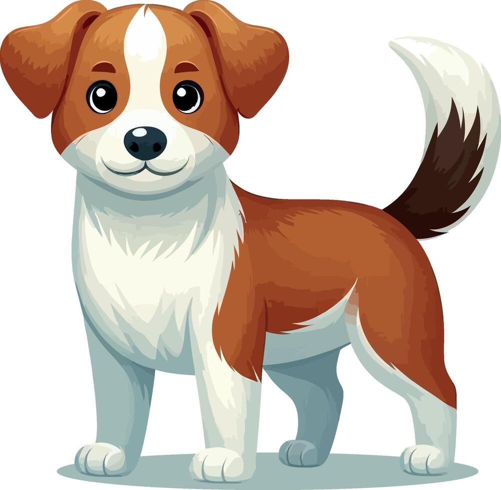 cute dog cartoon design vector