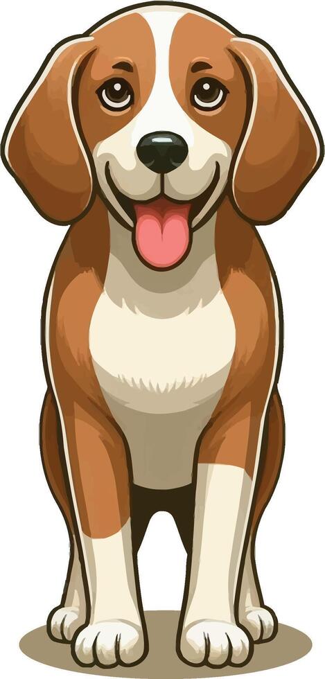 cute dog cartoon design vector