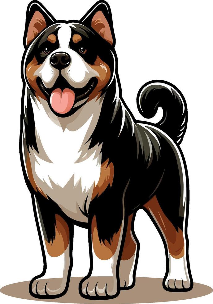 cute dog cartoon design vector