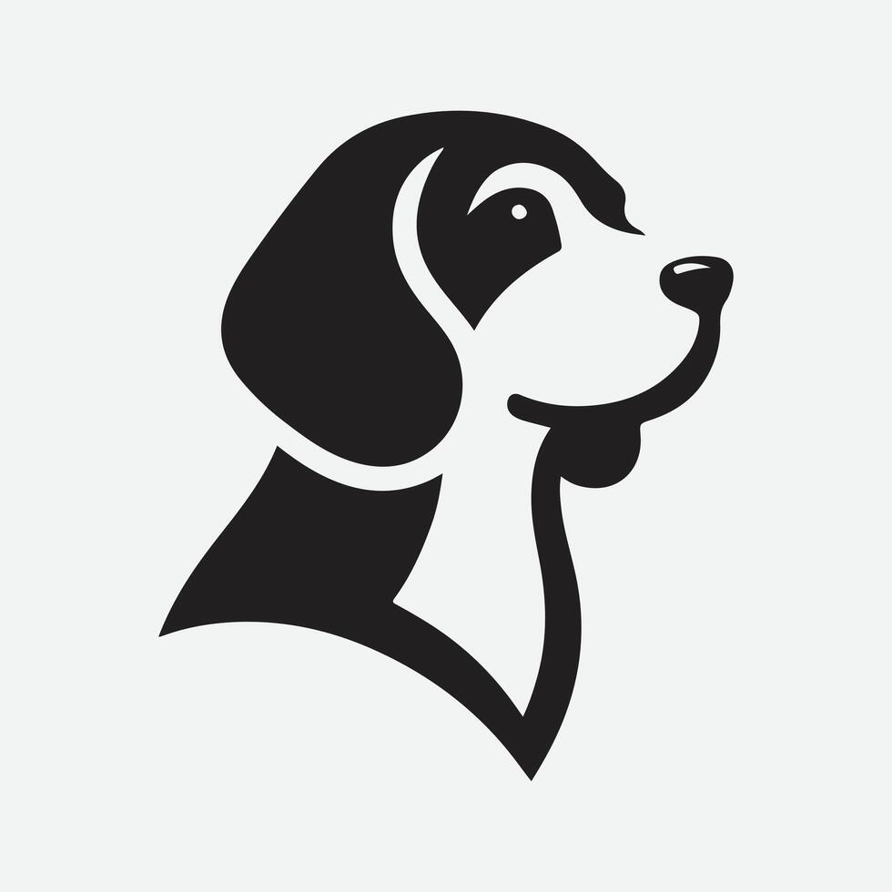 Print Timeless Beagle Silhouette Logo, Elegant, Iconic, and Memorable vector