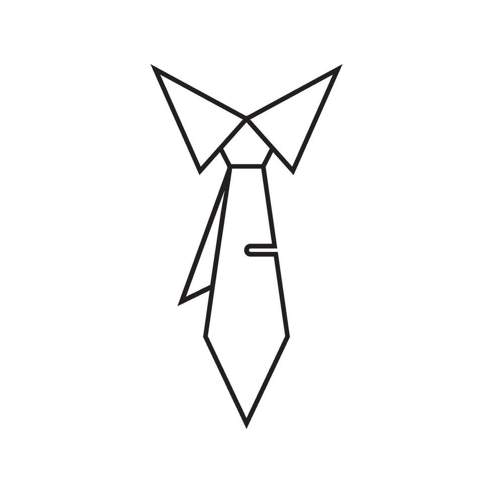 tie icon or symbol vector