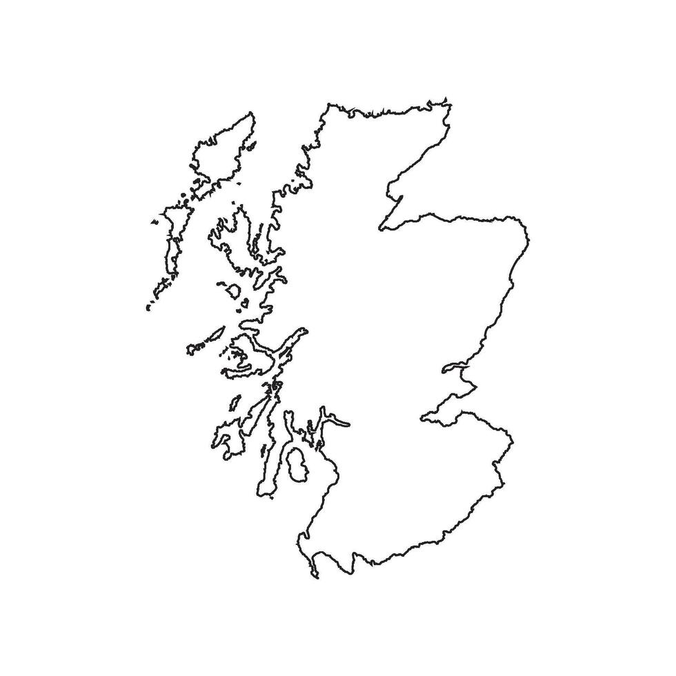 Scotland map icon vector
