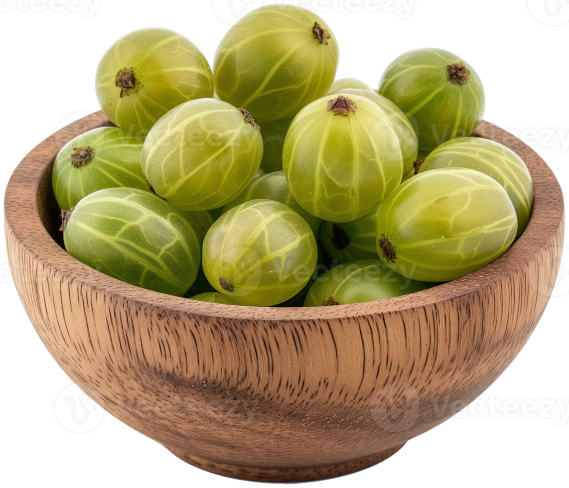 A fresh Gooseberries isolated on a transparent background png