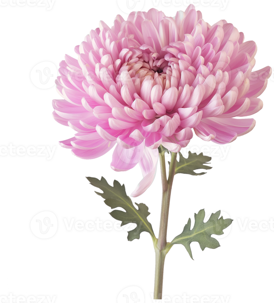 Chrysanthemum flower illustration, Chrysanthemum Morifolium isolated on a transparent background png