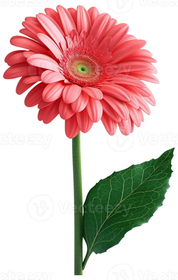 Gerbera Flower Transvaal daisy isolated illustration on a transparent background png