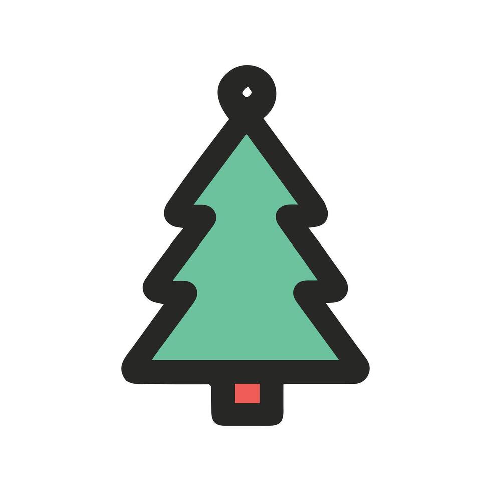 festive tree Clipart Design, festive tree Outline illustration in black and white vector