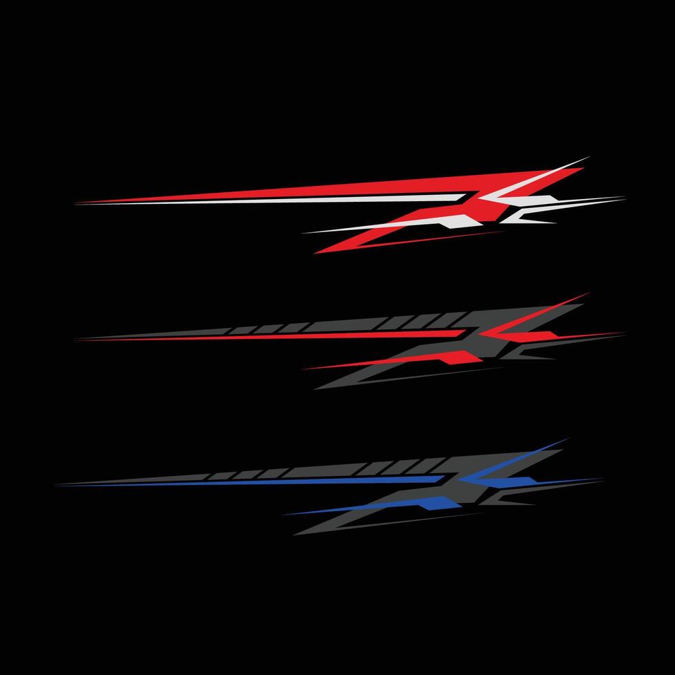 modern car decal background design. car stripe decal vector
