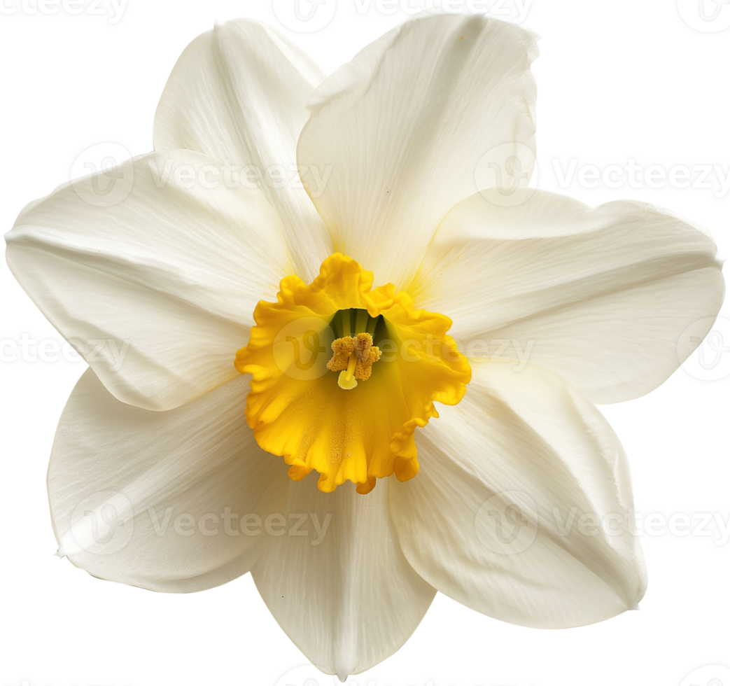 Narcissus illustration - Daffodil Flower isolated on a transparent background png