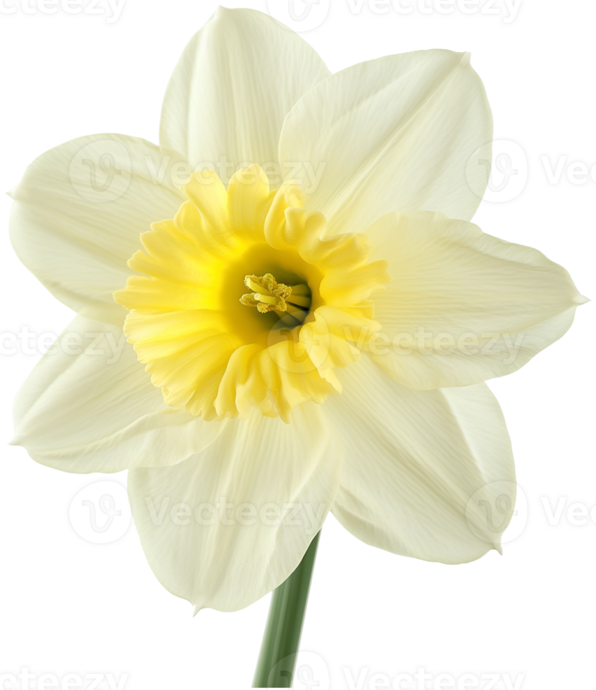 Narcissus illustration - Daffodil Flower isolated on a transparent background png