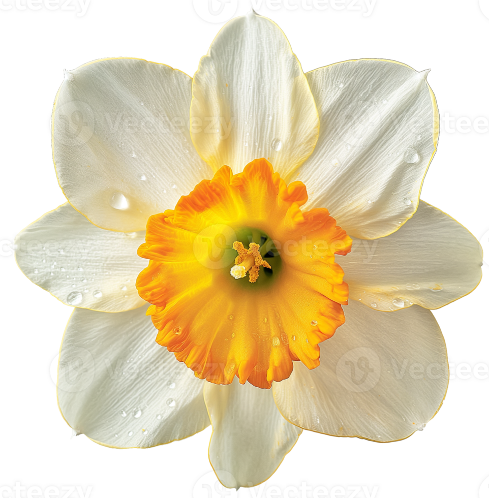 Narcissus illustration - Daffodil Flower isolated on a transparent background png