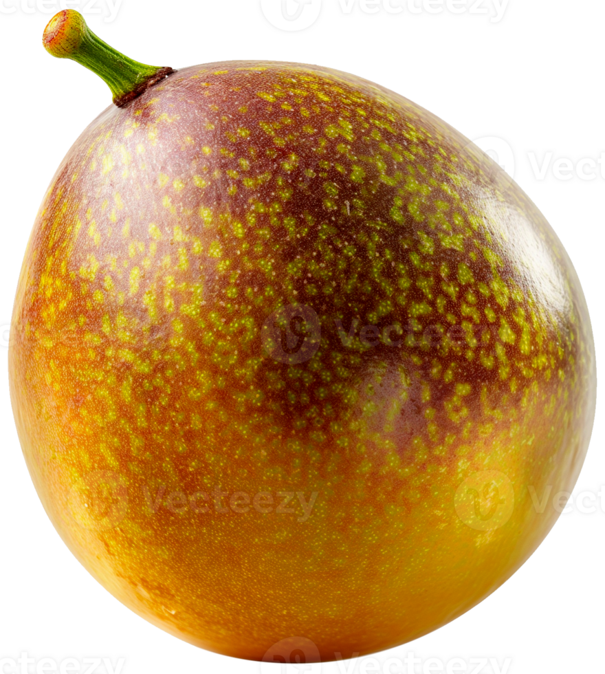 A whole passion fruit isolated illustration on a transparent background png