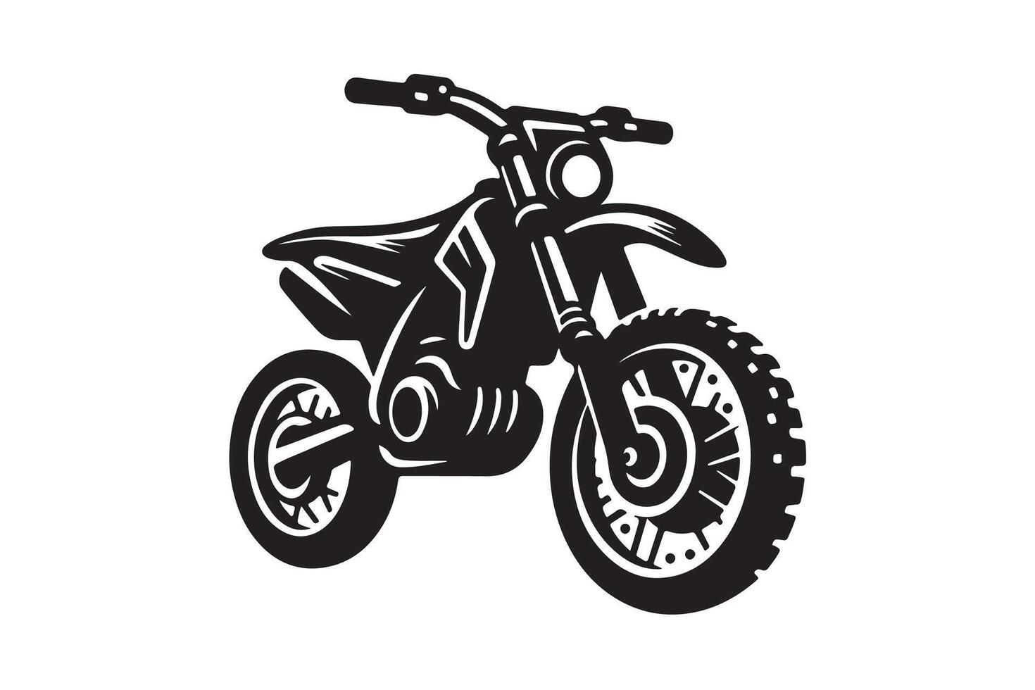 Man riding motorcycle silhouette vector