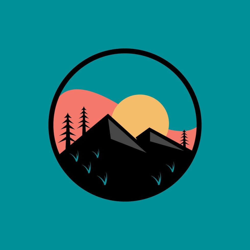 outdoor gear illustration vector