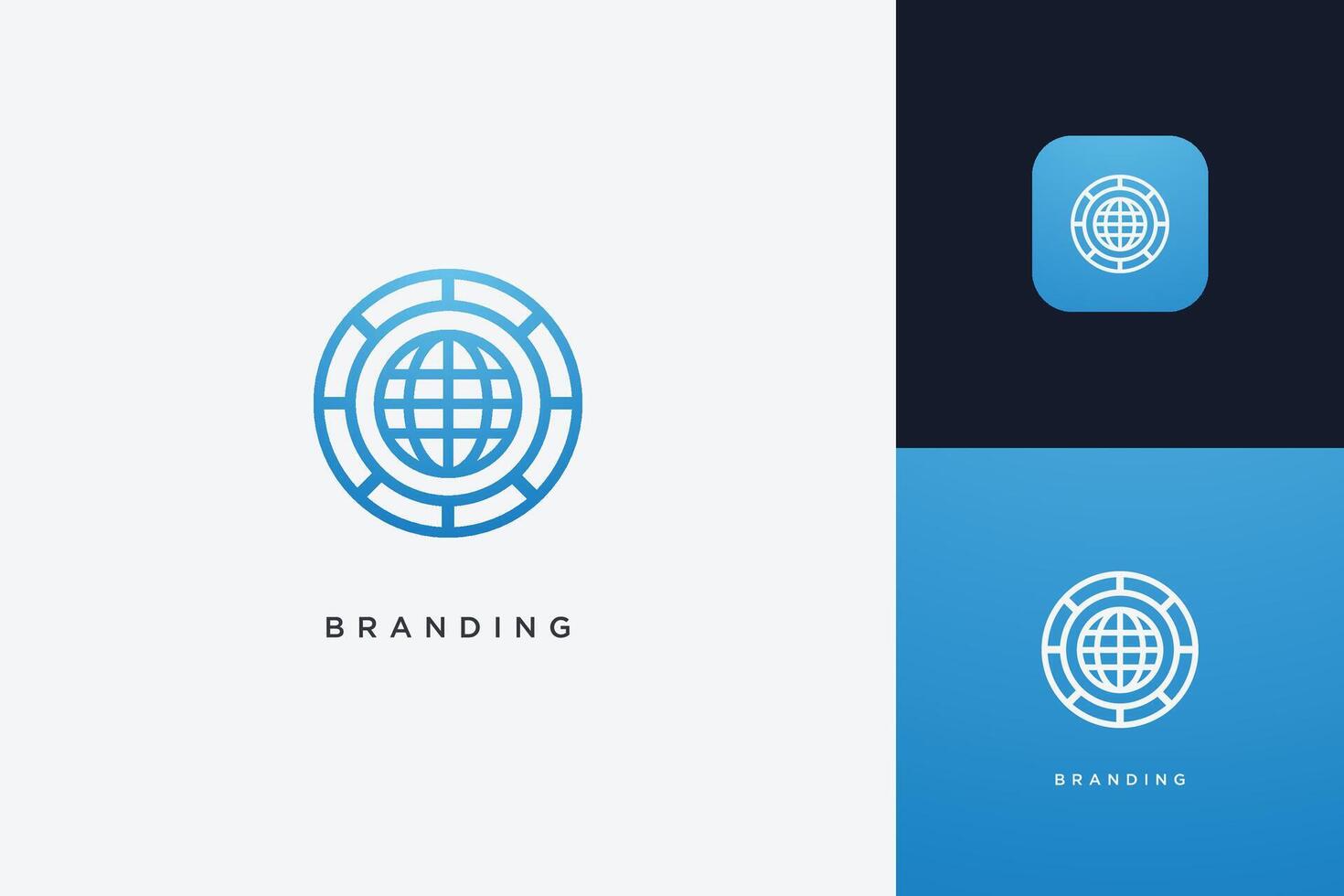 Global Networking Marketing Trading Logo vector
