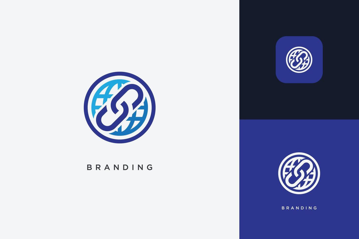 Global Networking Marketing Trading Logo vector