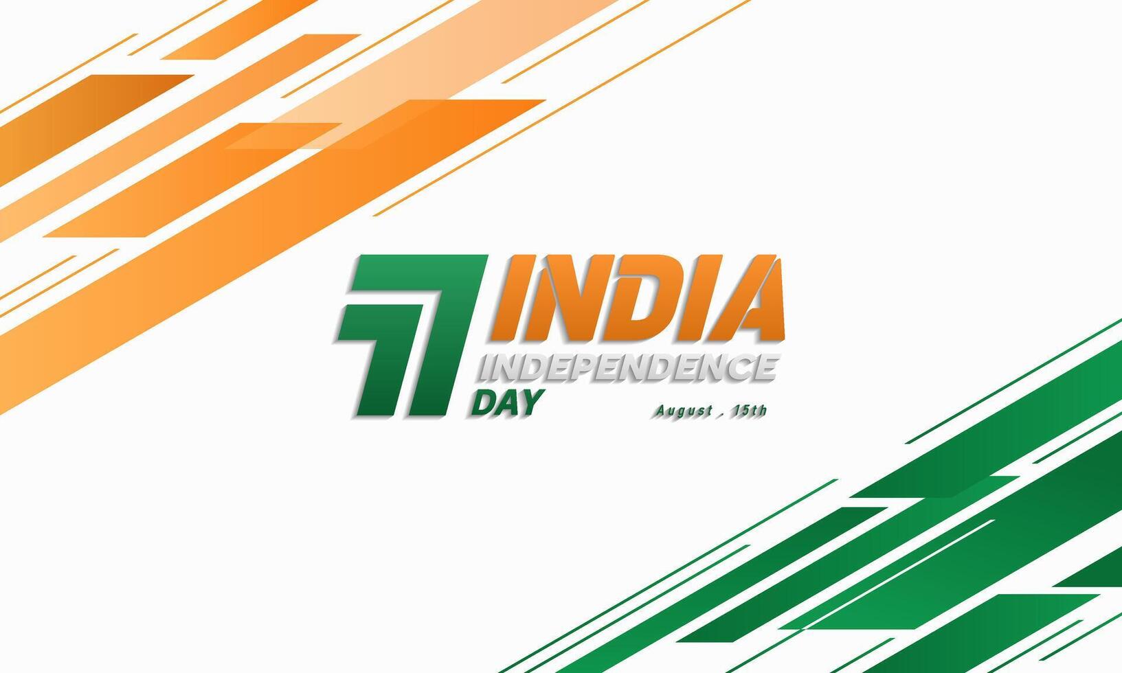 Happy independence day India, 15th August, Template for Poster, Banner, Advertising, or Greeting card vector