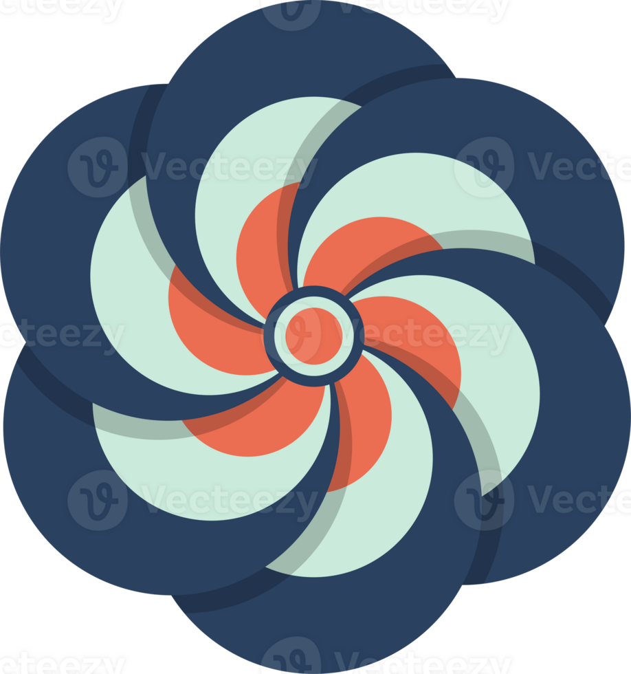 Blue And Red Rosette Illustration png
