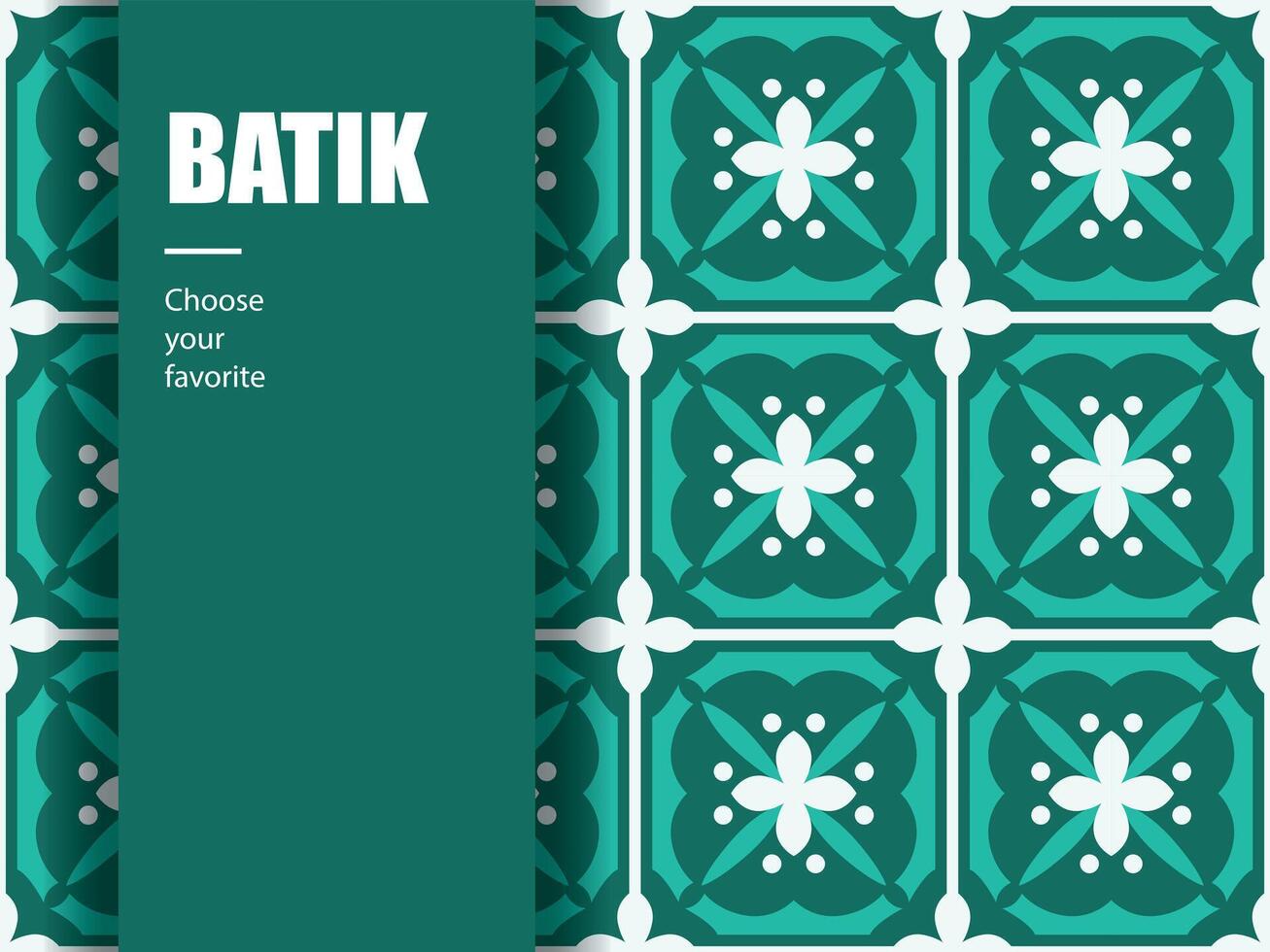 ethnic batik indonesian pattern fashion seamless vintage textile abstract flat culture art vector