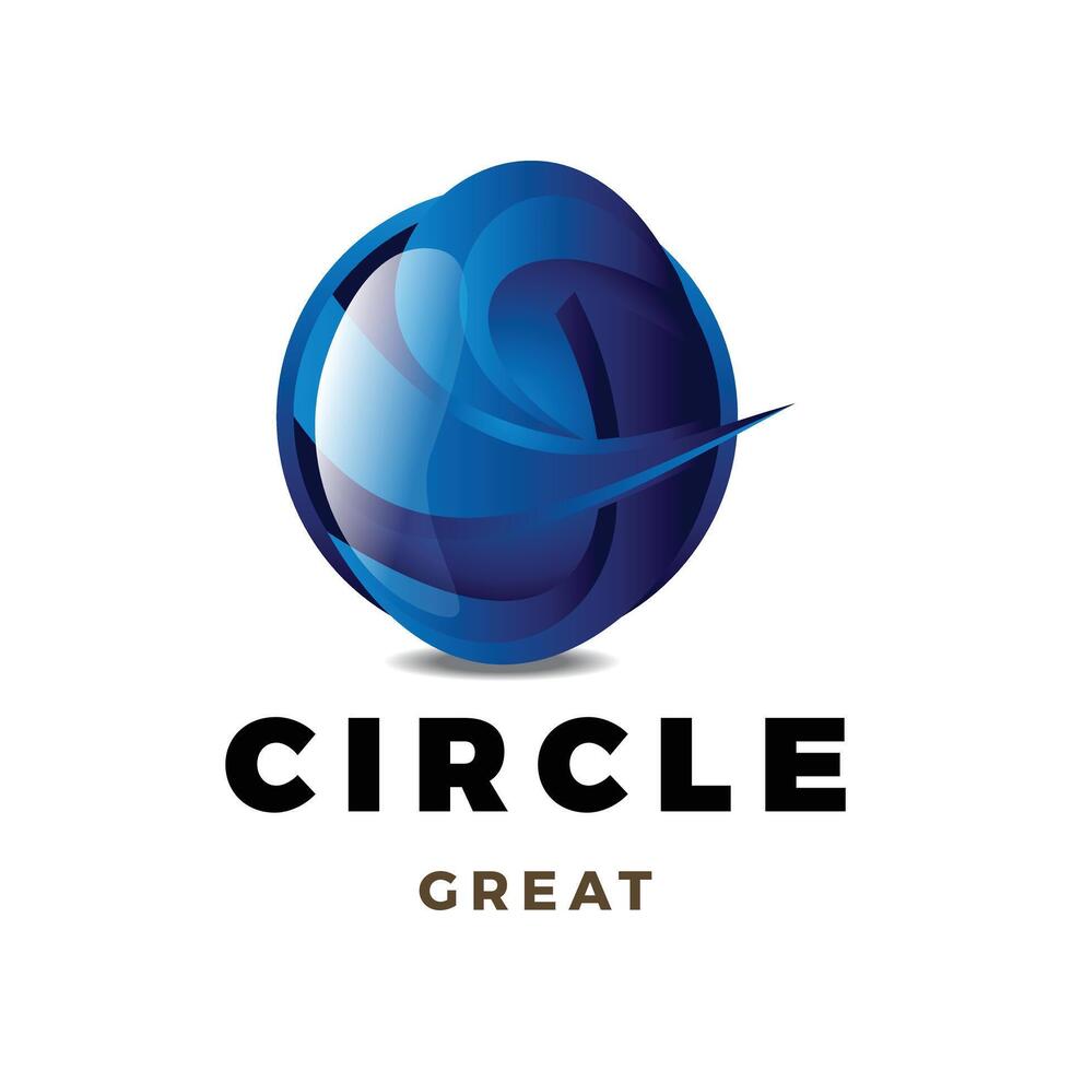 Abstract Circle Icon Logo Design Template vector