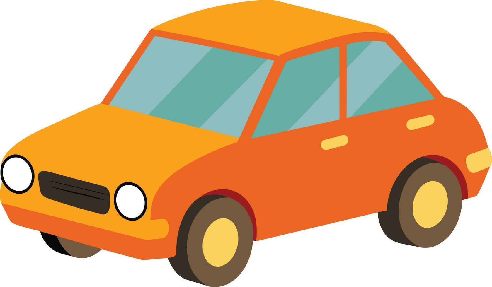 Minimalistic Car Illustration Icon vector