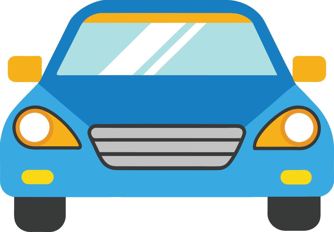 Minimalistic Car Illustration Icon vector