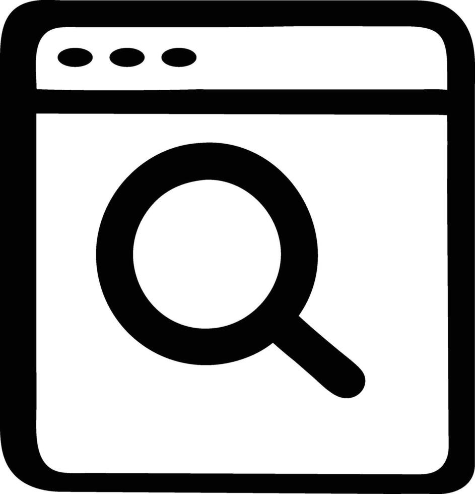 Search Icon Illustration High Quality. vector