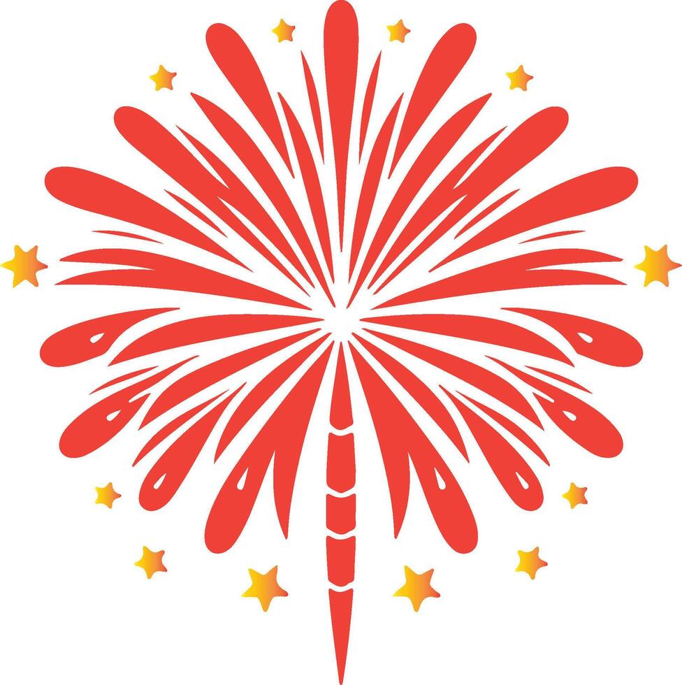 Fireworks silhouette image vector