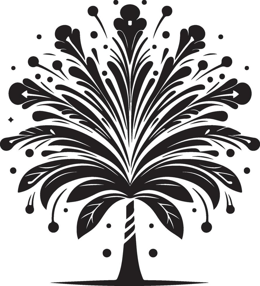 Fireworks silhouette image vector