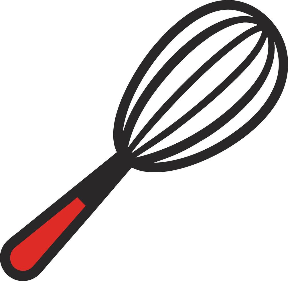 kitchen whisk illustration. vector
