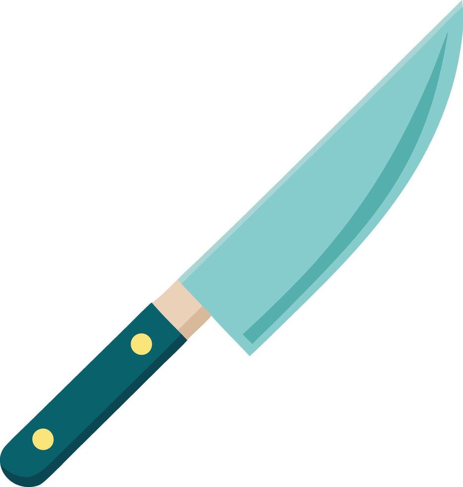 flat kitchen knife illustration. vector