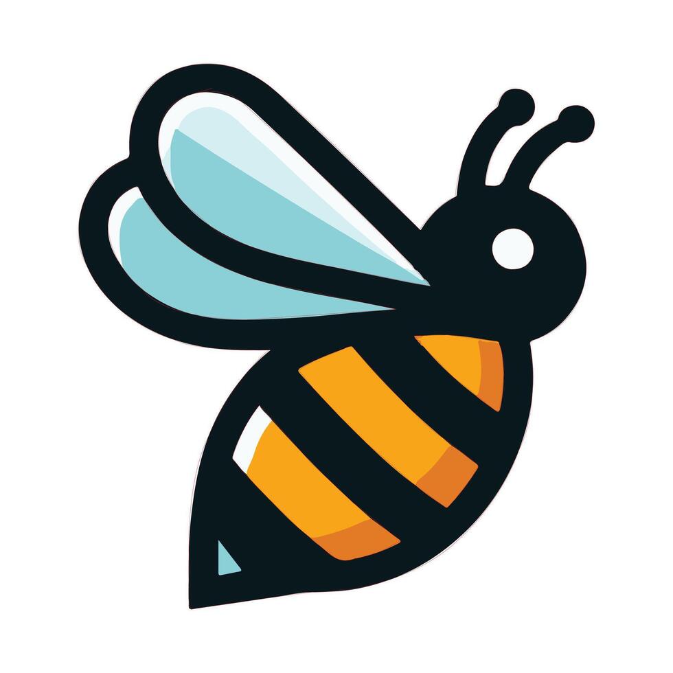 Cute Bee Illustration Design vector
