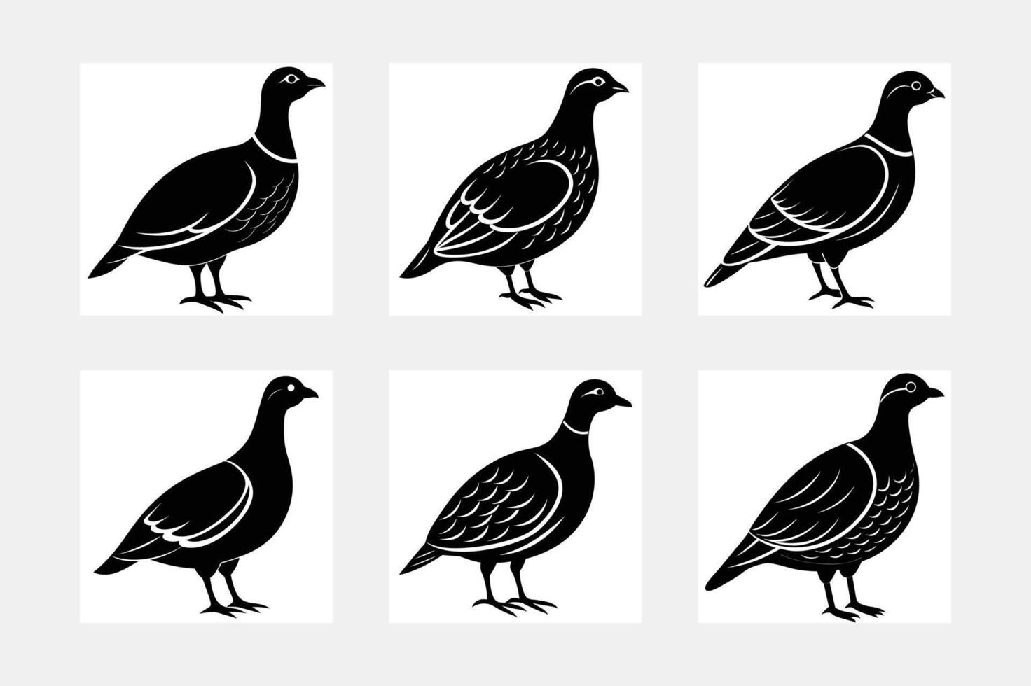 birds silhouette simple illustration vector