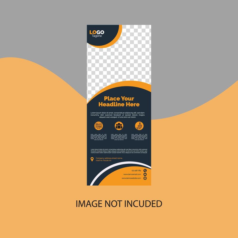 Minimal Digital X-Banner Template vector