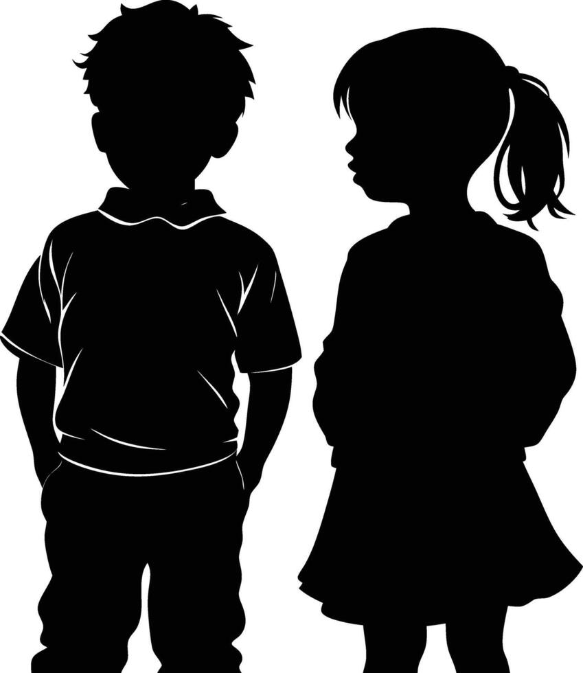 Children avatar illustration bundle vector