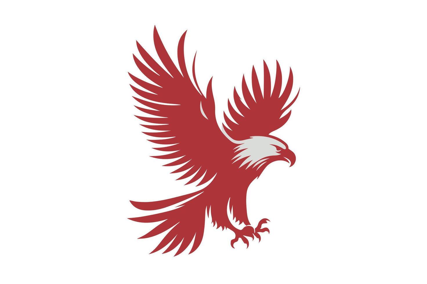 eagle silhouette design with soft colors. vector
