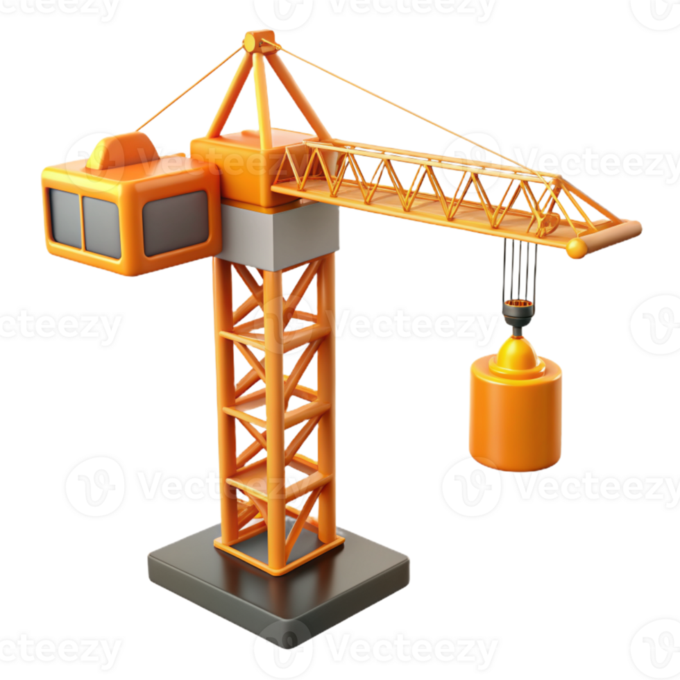 3d illustration of construction crane png