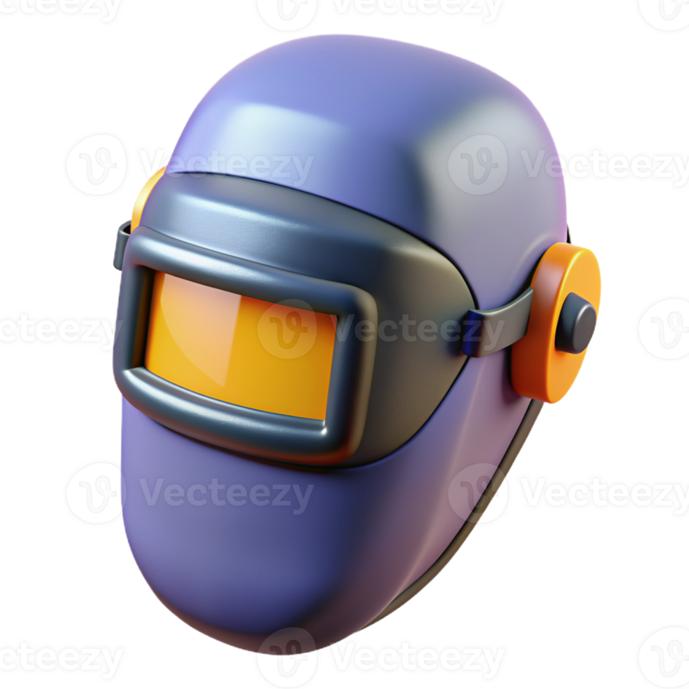 3d illustration of welding mask png