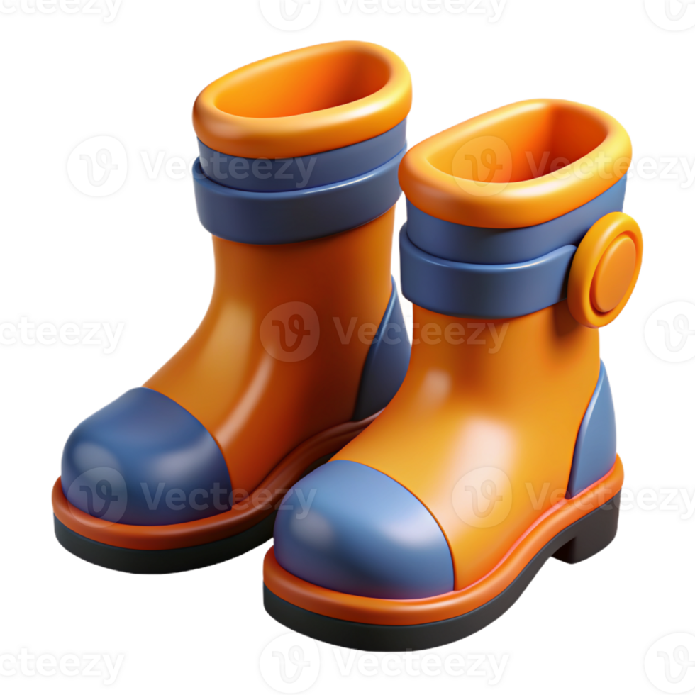 3d illustration of safety boots png