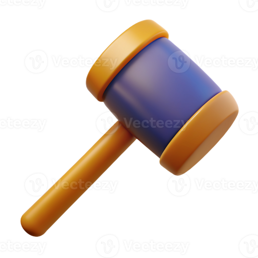 3d illustration of mallet png