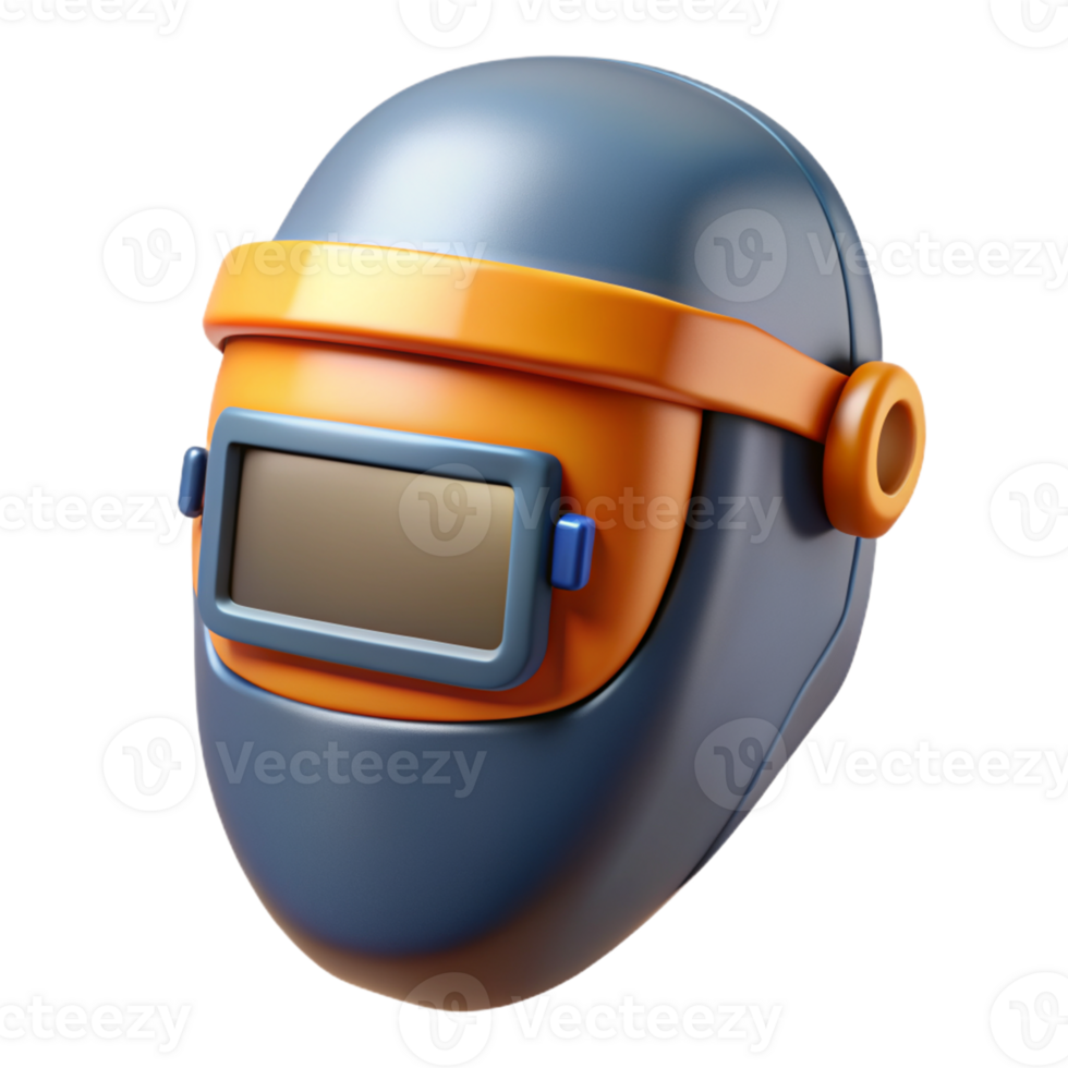 3d illustration of welding mask png