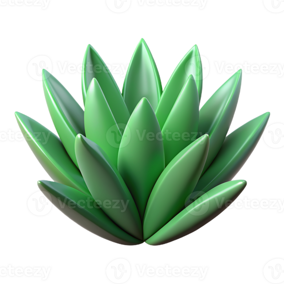 mexican culture 3d illustration of agave plant png