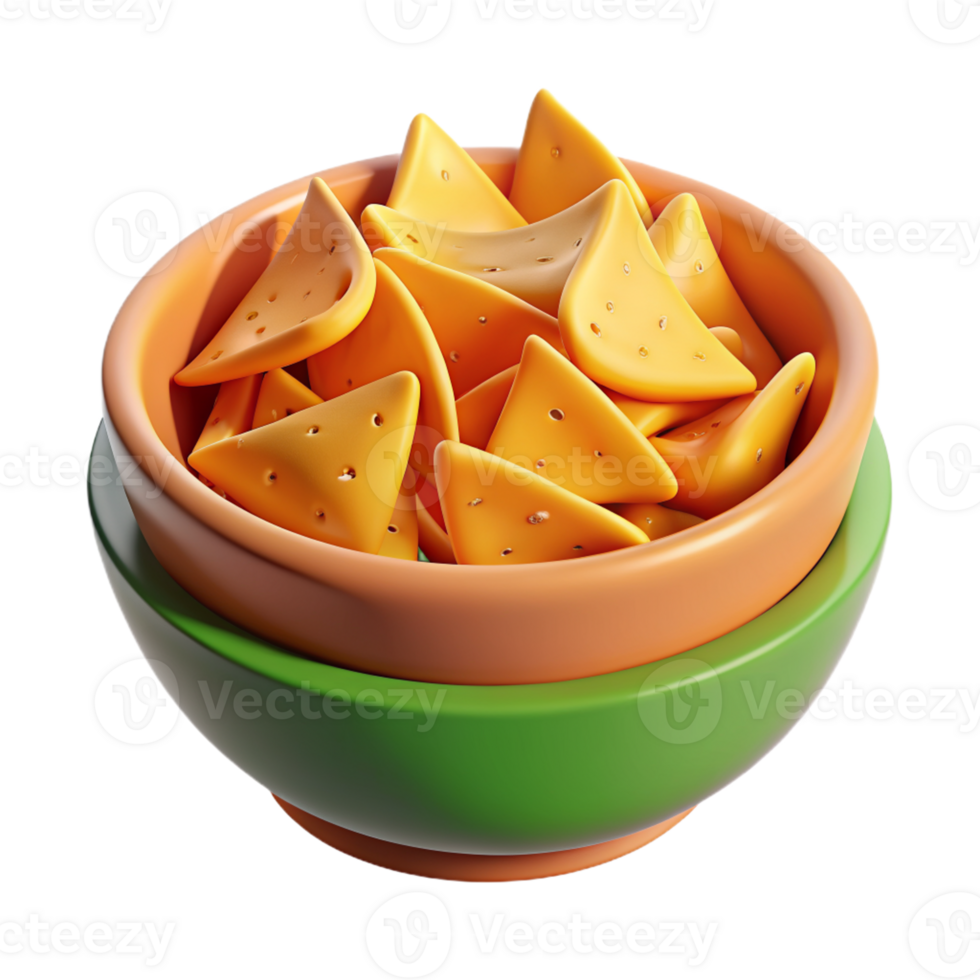 mexican culture 3d illustration of nachos png