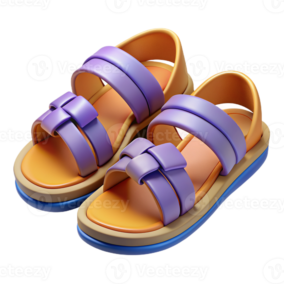mexican culture 3d illustration of huarache sandals png