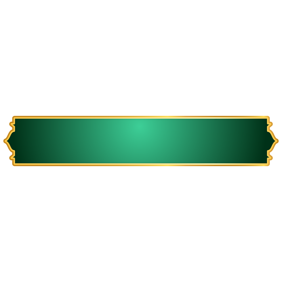 luxury golden colorful 3d arabic islamic text box title frame border banner set with ornamental illustration png