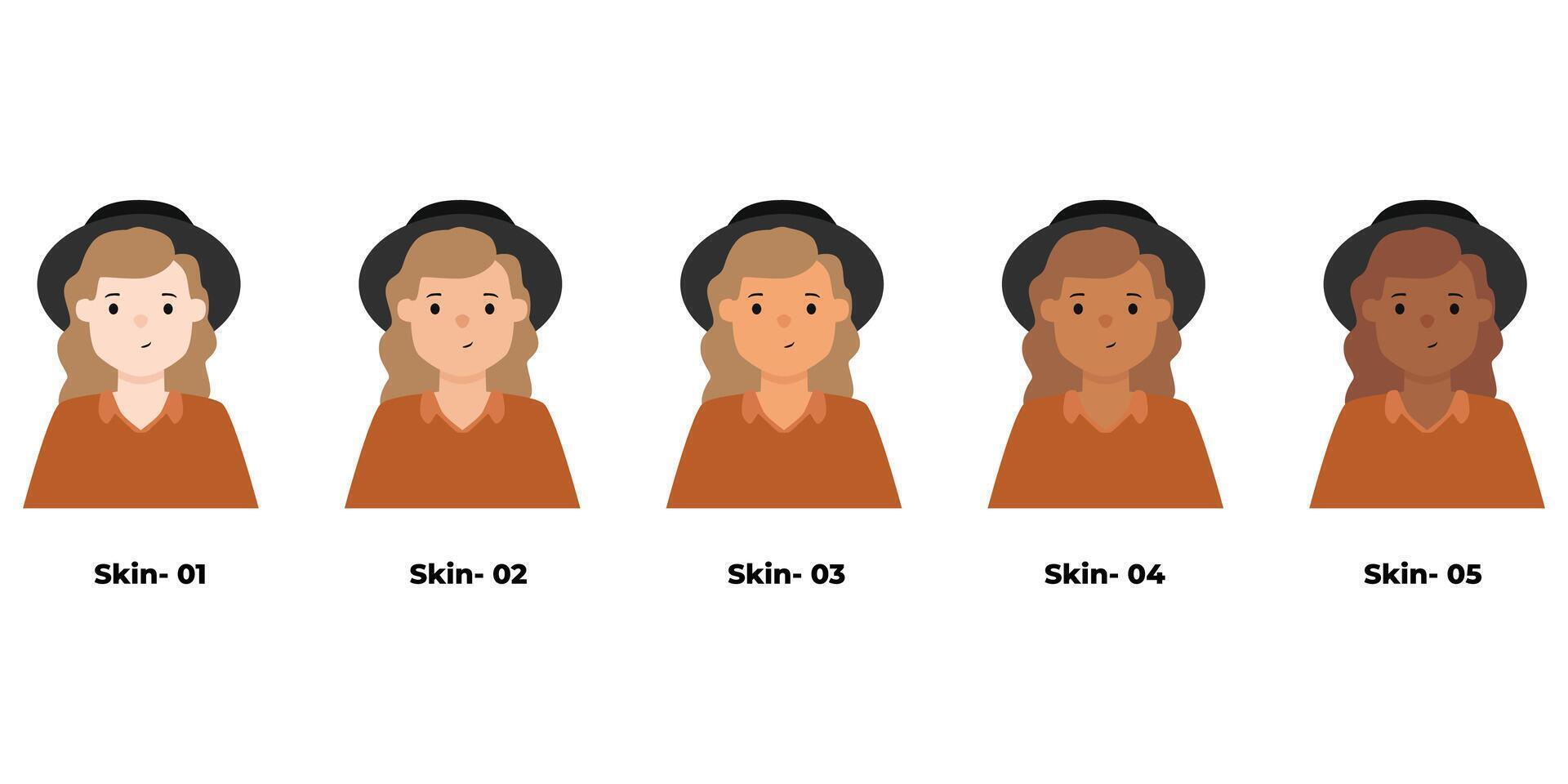 People Avatar Long Hair Man vector