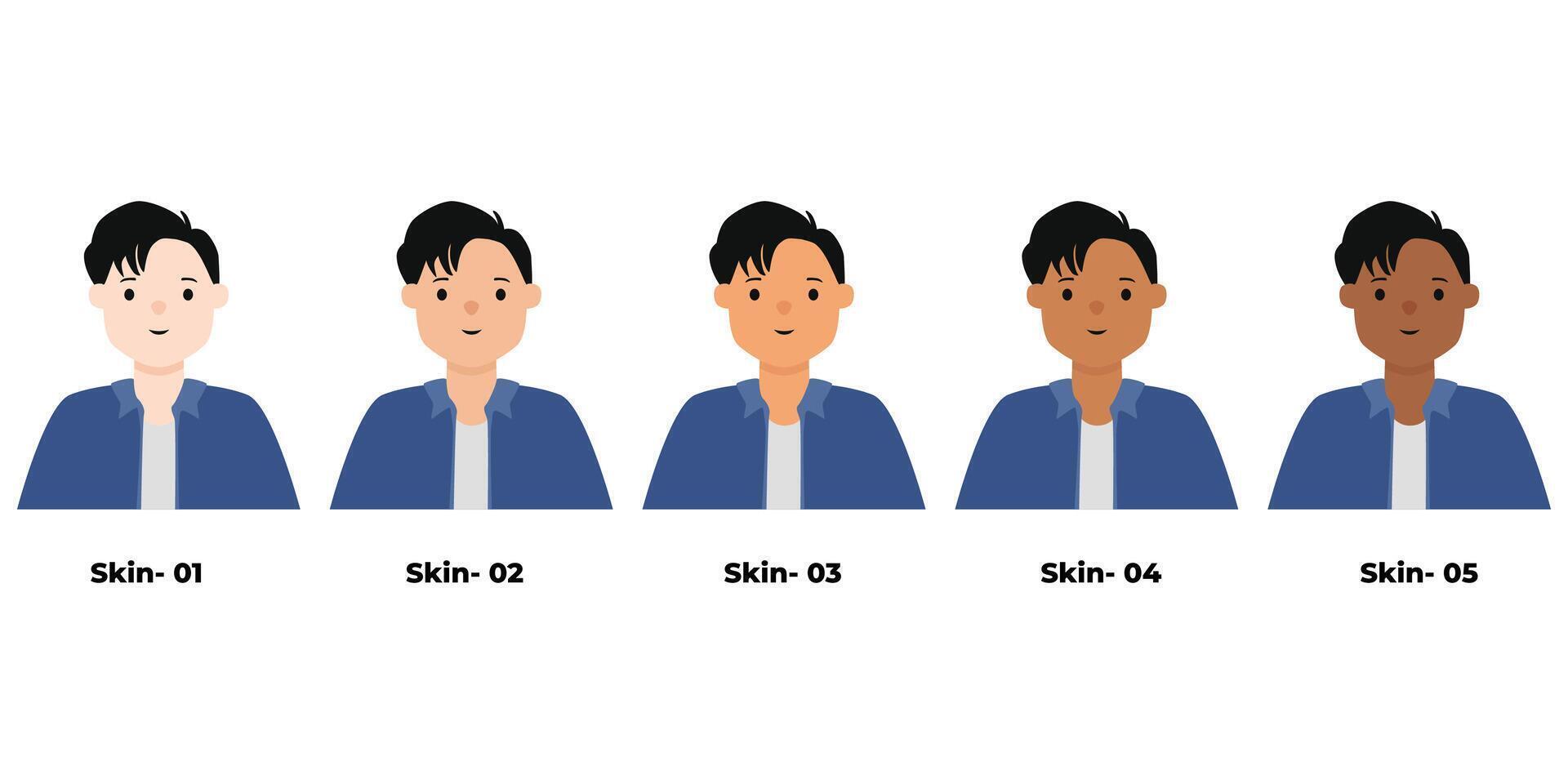 People Avatar Casual Boy vector