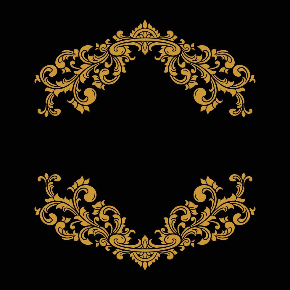 frame ornament vintage classic element decoration vector