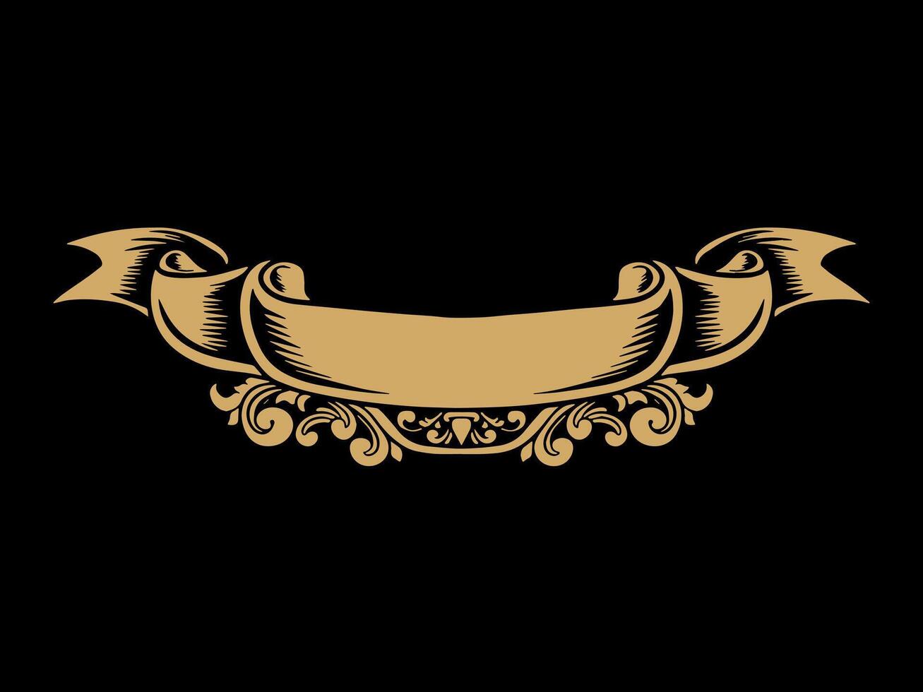 luxury frame ribbon ornament wedding decoration vector