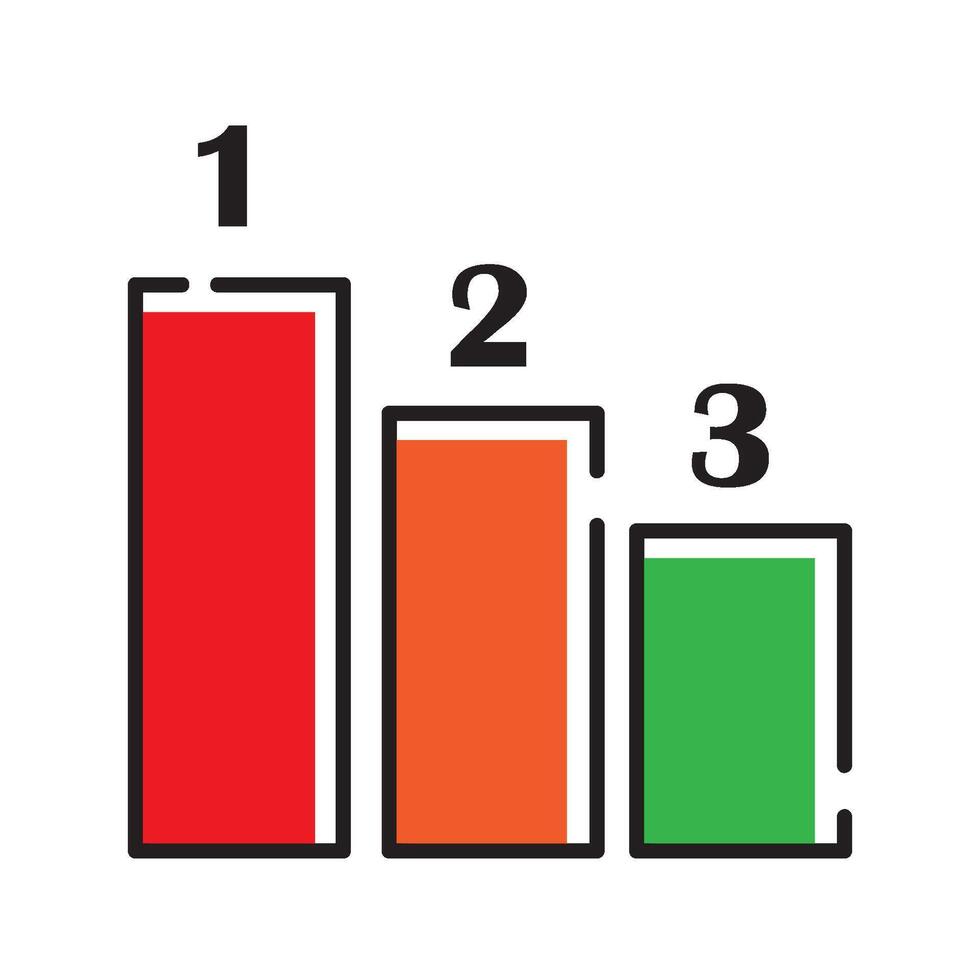 ranking icon illustration design template vector